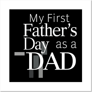 First Time Dad Est 2024 Fathers Day Posters and Art